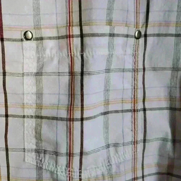 Y2K Aeropostale Vintage Fit Short Sleeved Plaid Button Up Shirt sz XL - Picture 4 of 9